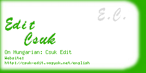 edit csuk business card